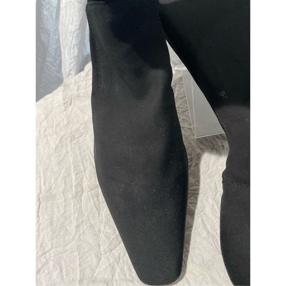 Cole Haan slip on 2” heel sock knee high boots black waterproof ladies SZ 9 so s - Picture 2 of 6